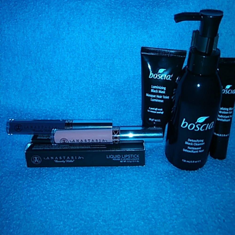 Anasatasia Liquid Lipstick & Boscia Pore cleanser